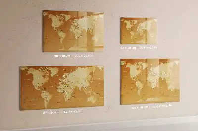 Carte du monde tableau magnétique à dessiner