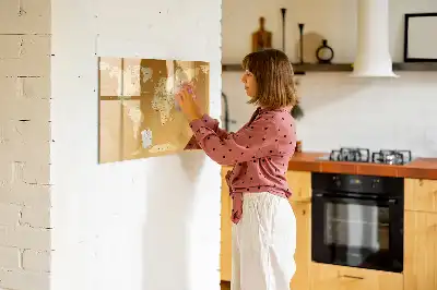 Carte du monde tableau magnétique à dessiner