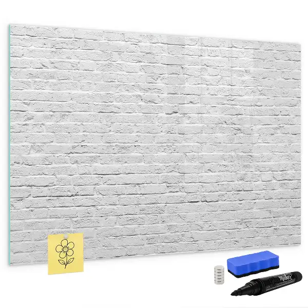 Tableau magnétique pour dessiner motif mur de briques