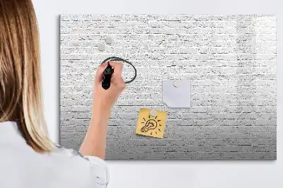 Tableau magnétique pour dessiner motif mur de briques