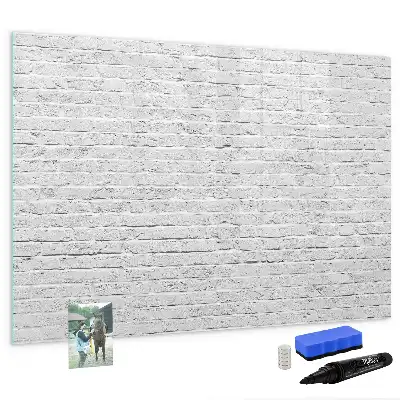 Tableau magnétique pour dessiner motif mur de briques