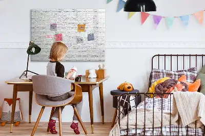 Tableau magnétique pour dessiner motif mur de briques