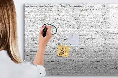Tableau magnétique pour dessiner motif mur de briques
