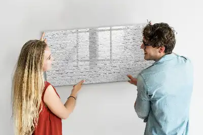 Tableau magnétique pour dessiner motif mur de briques