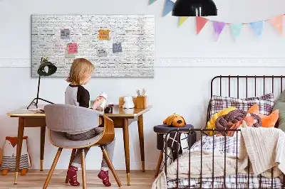 Tableau magnétique pour dessiner motif mur de briques