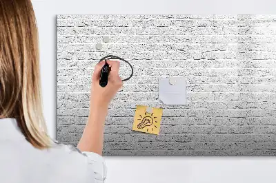 Tableau magnétique pour dessiner motif mur de briques