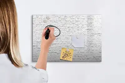 Tableau magnétique pour dessiner motif mur de briques
