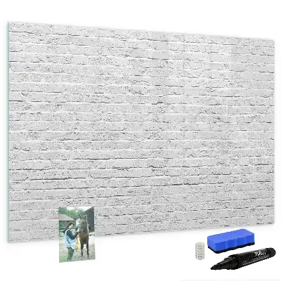 Tableau magnétique pour dessiner motif mur de briques