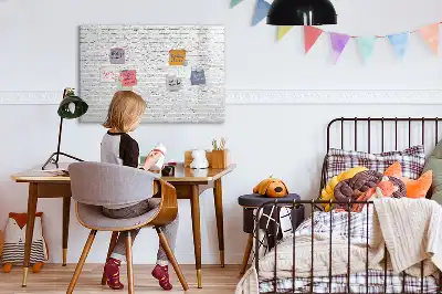 Tableau magnétique pour dessiner motif mur de briques