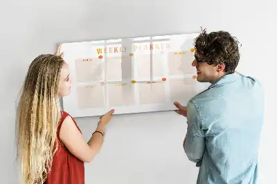 Tableau magnétique à dessiner planificateur de la semaine