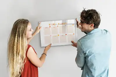 Tableau magnétique à dessiner planificateur de la semaine