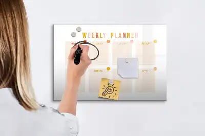 Tableau magnétique à dessiner planificateur de la semaine