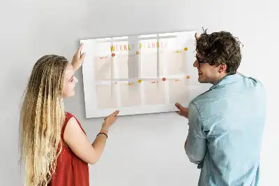 Tableau magnétique à dessiner planificateur de la semaine