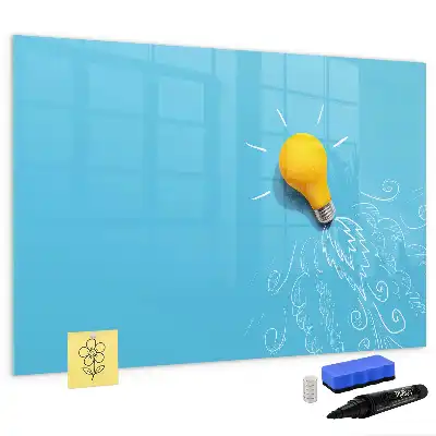 Tableau magnétique pour dessiner modèle en forme d'ampoule