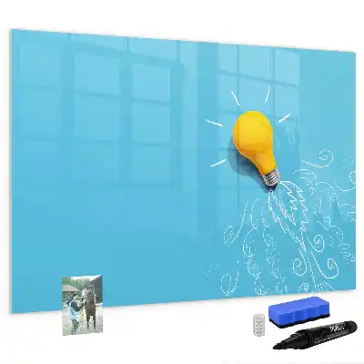Tableau magnétique pour dessiner modèle en forme d'ampoule