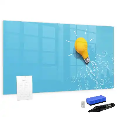 Tableau magnétique pour dessiner modèle en forme d'ampoule