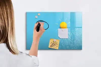 Tableau magnétique pour dessiner modèle en forme d'ampoule