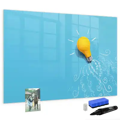 Tableau magnétique pour dessiner modèle en forme d'ampoule