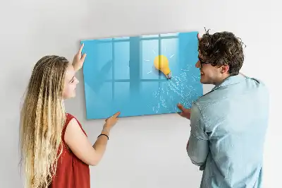 Tableau magnétique pour dessiner modèle en forme d'ampoule
