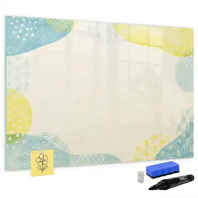 Tableau magnétique à dessiner avec cadre à motifs