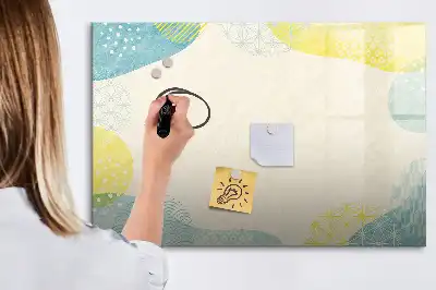 Tableau magnétique à dessiner avec cadre à motifs