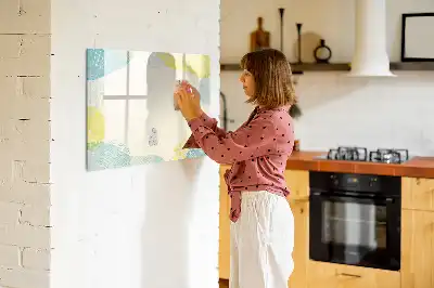 Tableau magnétique à dessiner avec cadre à motifs