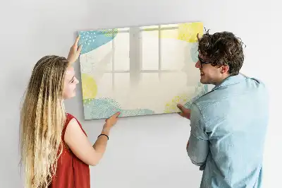 Tableau magnétique à dessiner avec cadre à motifs