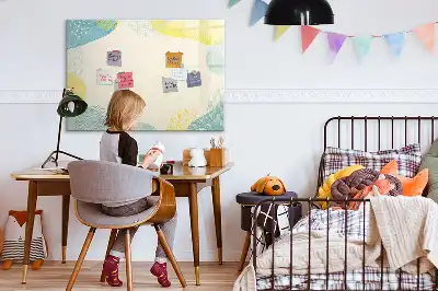 Tableau magnétique à dessiner avec cadre à motifs