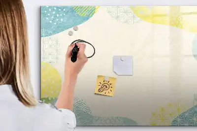 Tableau magnétique à dessiner avec cadre à motifs