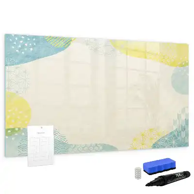 Tableau magnétique à dessiner avec cadre à motifs