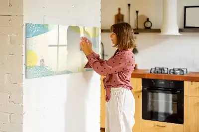 Tableau magnétique à dessiner avec cadre à motifs