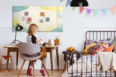 Tableau magnétique à dessiner avec cadre à motifs