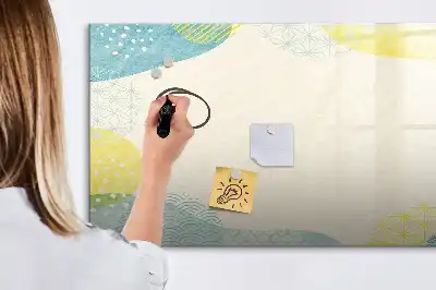 Tableau magnétique à dessiner avec cadre à motifs