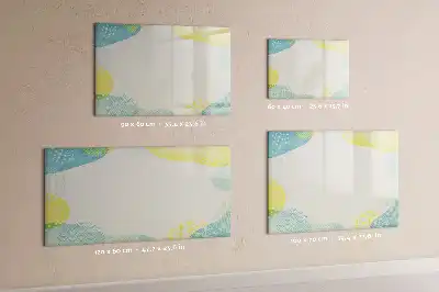 Tableau magnétique à dessiner avec cadre à motifs