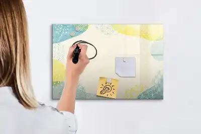 Tableau magnétique à dessiner avec cadre à motifs