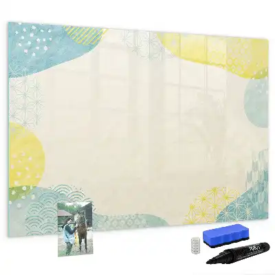 Tableau magnétique à dessiner avec cadre à motifs