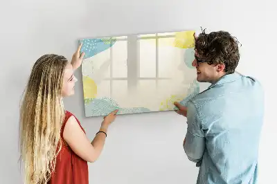 Tableau magnétique à dessiner avec cadre à motifs