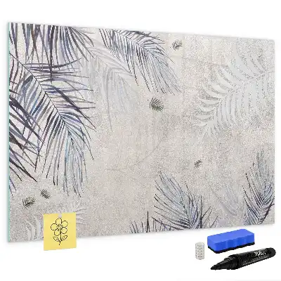 Tableau magnétique pour dessiner motif feuille de palmier