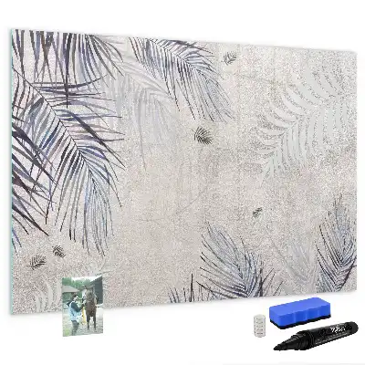Tableau magnétique pour dessiner motif feuille de palmier
