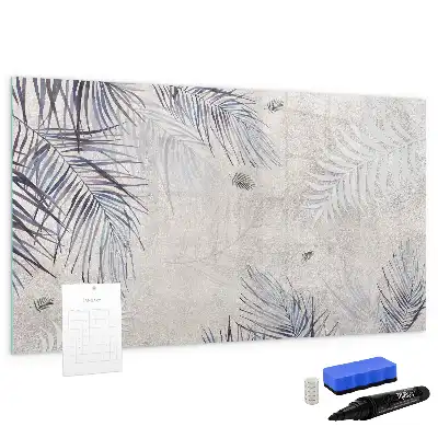 Tableau magnétique pour dessiner motif feuille de palmier
