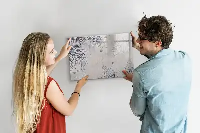 Tableau magnétique pour dessiner motif feuille de palmier