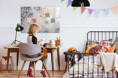 Tableau magnétique pour dessiner motif feuille de palmier