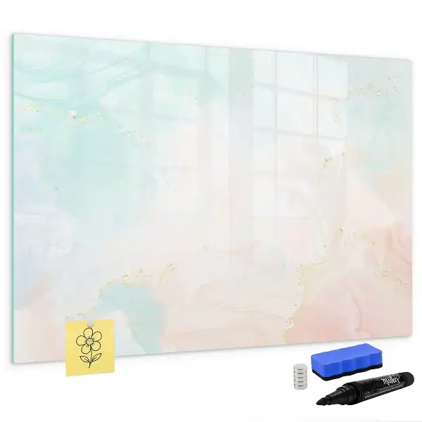 Tableau magnétique pour dessiner motif marbre aquarelle