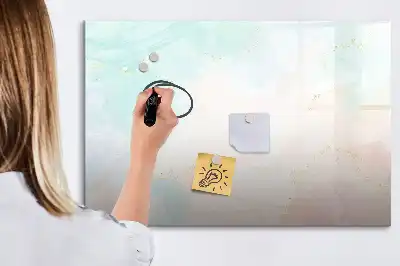 Tableau magnétique pour dessiner motif marbre aquarelle