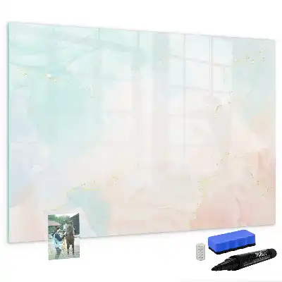 Tableau magnétique pour dessiner motif marbre aquarelle