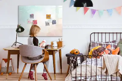 Tableau magnétique pour dessiner motif marbre aquarelle