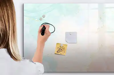 Tableau magnétique pour dessiner motif marbre aquarelle