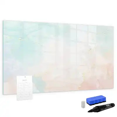 Tableau magnétique pour dessiner motif marbre aquarelle