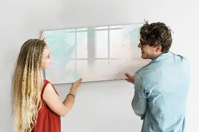 Tableau magnétique pour dessiner motif marbre aquarelle