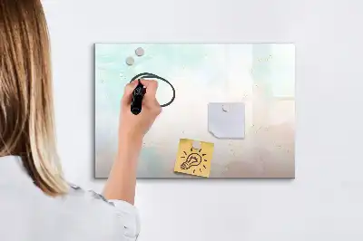 Tableau magnétique pour dessiner motif marbre aquarelle